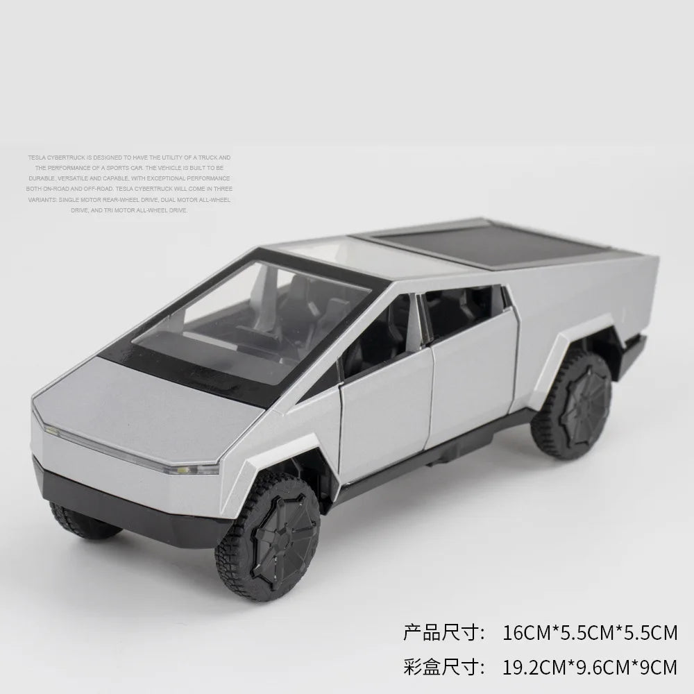 1:32 Tesla Cybertruck Alloy Car Model Diecasts & Toy Vehicles Toy Cars Pickup Truck Kid Toys For Children Christmas Gift Boy Toy