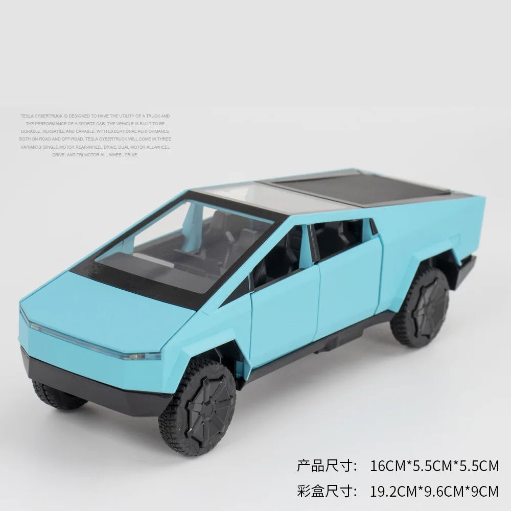 1:32 Tesla Cybertruck Alloy Car Model Diecasts & Toy Vehicles Toy Cars Pickup Truck Kid Toys For Children Christmas Gift Boy Toy