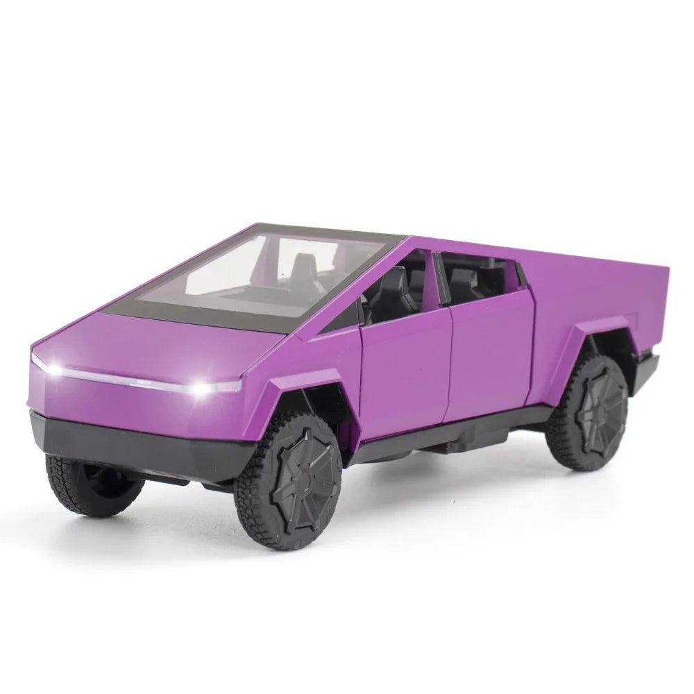 1:32 Tesla Cybertruck Alloy Car Model Diecasts & Toy Vehicles Toy Cars Pickup Truck Kid Toys For Children Christmas Gift Boy Toy